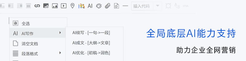 盘企CMS-企业AI建站系统演示